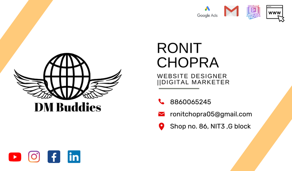 Ronit Chopra DM Buddies card
